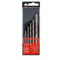 ESTUCHE 6 BROCAS HSS DIN 338N PROFESIONAL