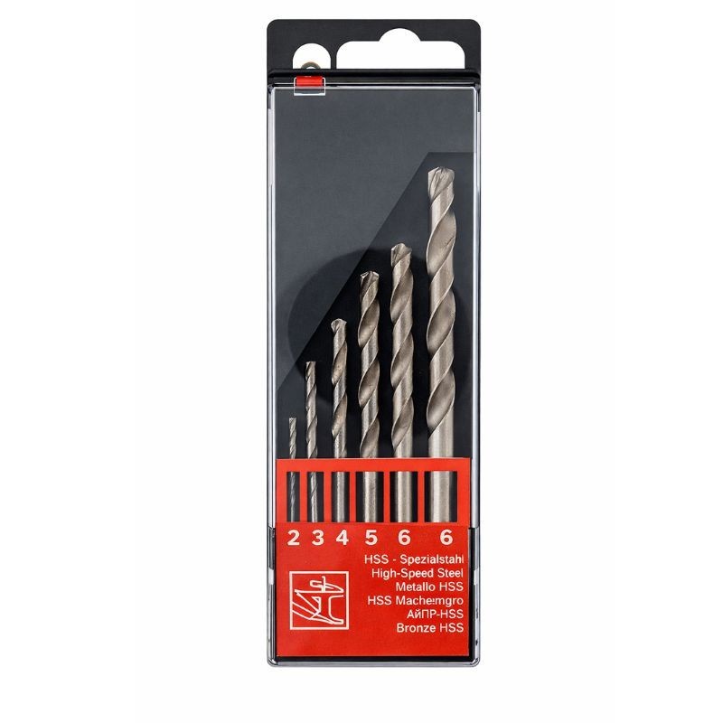 ESTUCHE 6 BROCAS HSS DIN 338N PROFESIONAL