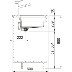 Fregadero Franke MRX-160-34-19 CUBETA. MARIS acero inoxidable