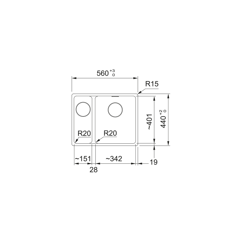 Fregadero Franke Maris Fragranite MRG 160-34-15 /I NEGRO MATE MARIS