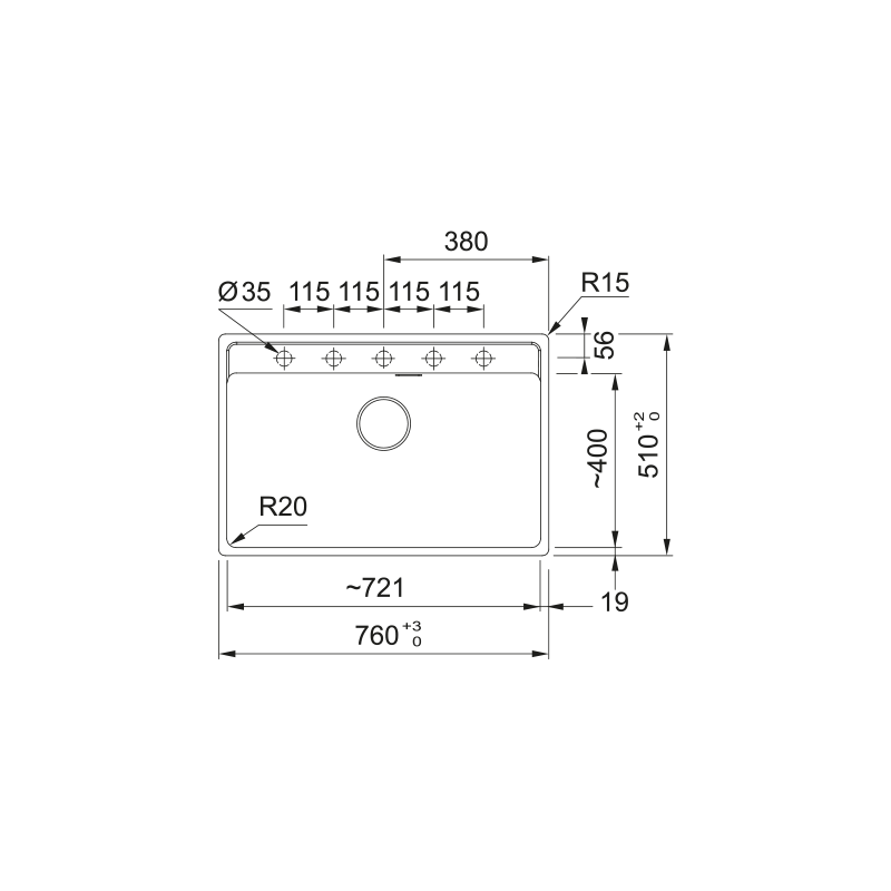 Fregadero Franke Maris Fragranite Fregadero Fragranite MRG 610-72 Ston