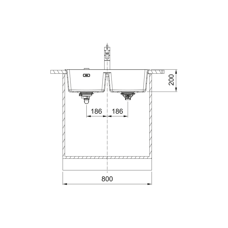 Fregadero Franke Maris Fragranite MRG 620-35-35 STONE MARIS