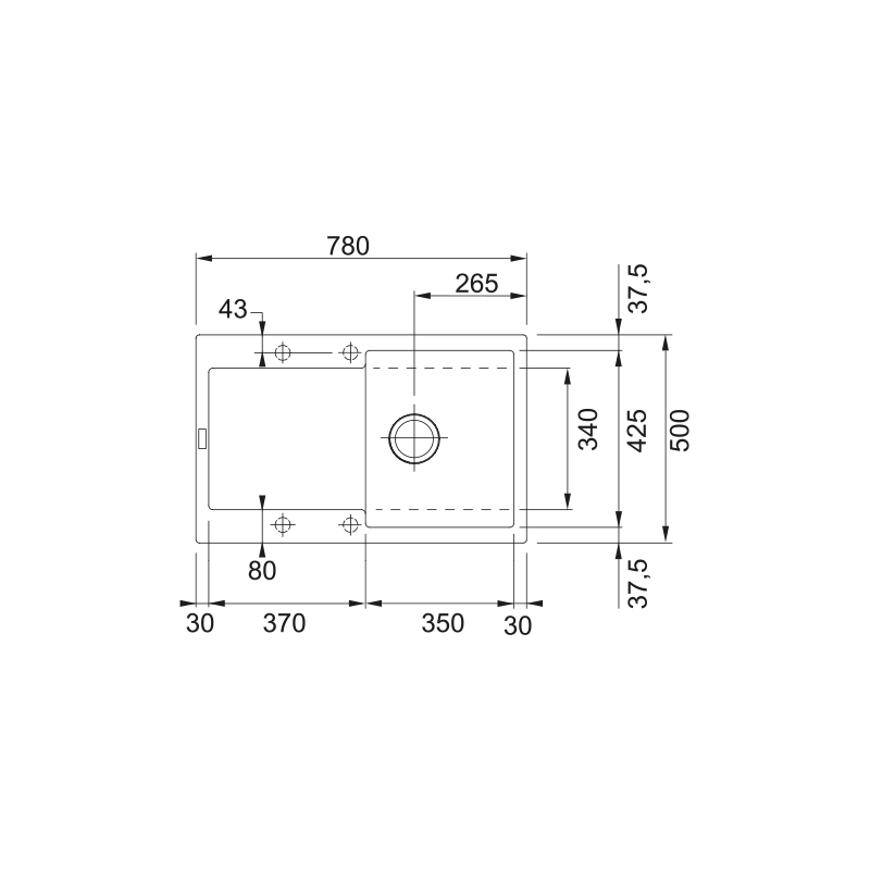 Fregadero Franke Maris Fragranite Fregadero Fragranite MRG 611-78 Ston