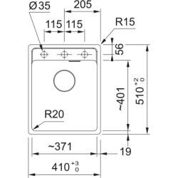 Fregadero Franke Maris Fragranite Fregadero Fragranite MRG 610-37 B. Polar