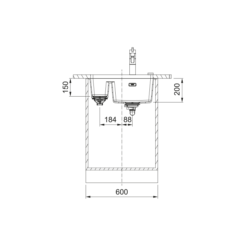 Fregadero Franke Maris Fragranite MRG 160-34-15 /I CAFE CREME MARIS