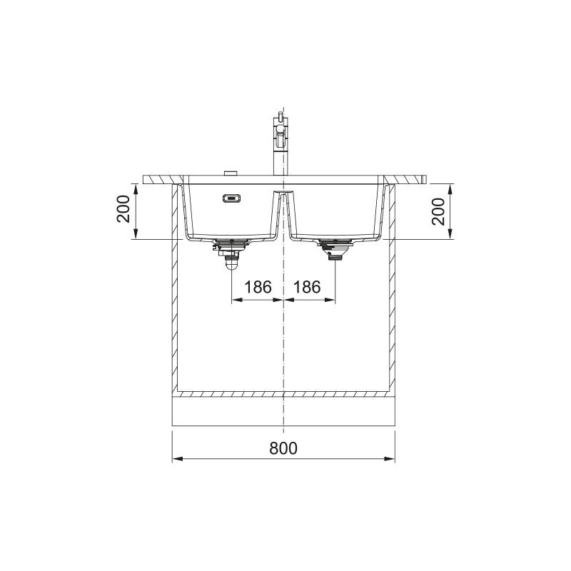 Fregadero Franke Maris Fragranite Cubeta Fragranite MRG 120-35-35 Café