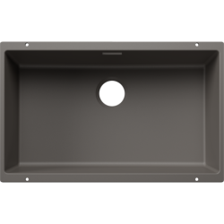 Fregadero BLANCO SUBLINE 700-U SILGRANIT Gris volcán