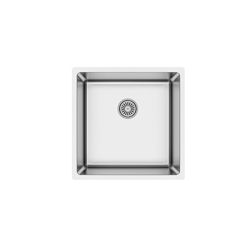 Fregadero Java bajo encimera 1 cubeta rectangular 490 acero inoxidable Luisina