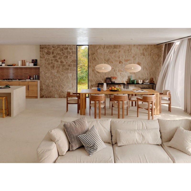 PIETRA DI SICILIA BEIGE NATURAL 120X120 RECTIFICADO