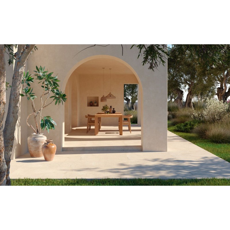 PIETRA DI SICILIA BIANCO STRUTTURATO R11 120X120 RECTIFICADO