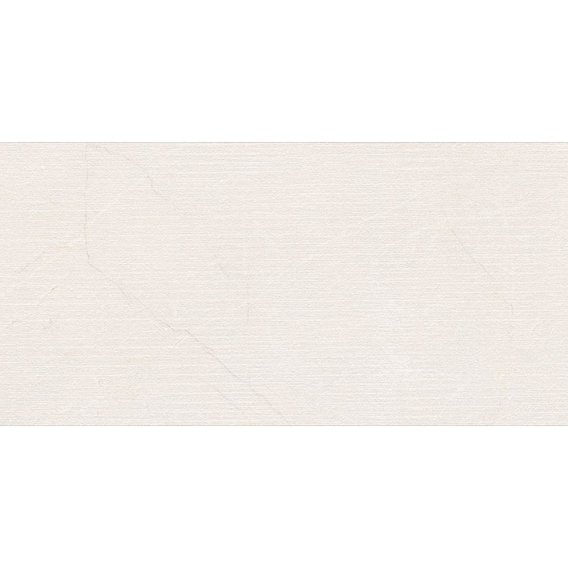 Gres porcelánico efecto piedra Marazzi Pietra di Sicilia Bianco decorado rigato antideslizante rectificado 60x120 cm