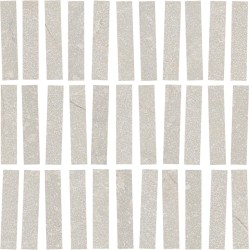 Mosaico enmallado porcelánico efecto piedra Marazzi Pietra di Sicilia Grigio acabado natural 31x31 cm