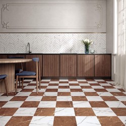 Rodapié porcelánico Classic Marbles Carrara 8x60 cm Cerámica Ribesalbes