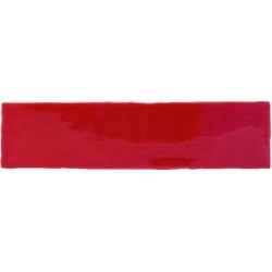 Azulejo Cevica Alaska Rojo 7,5x30 brillo