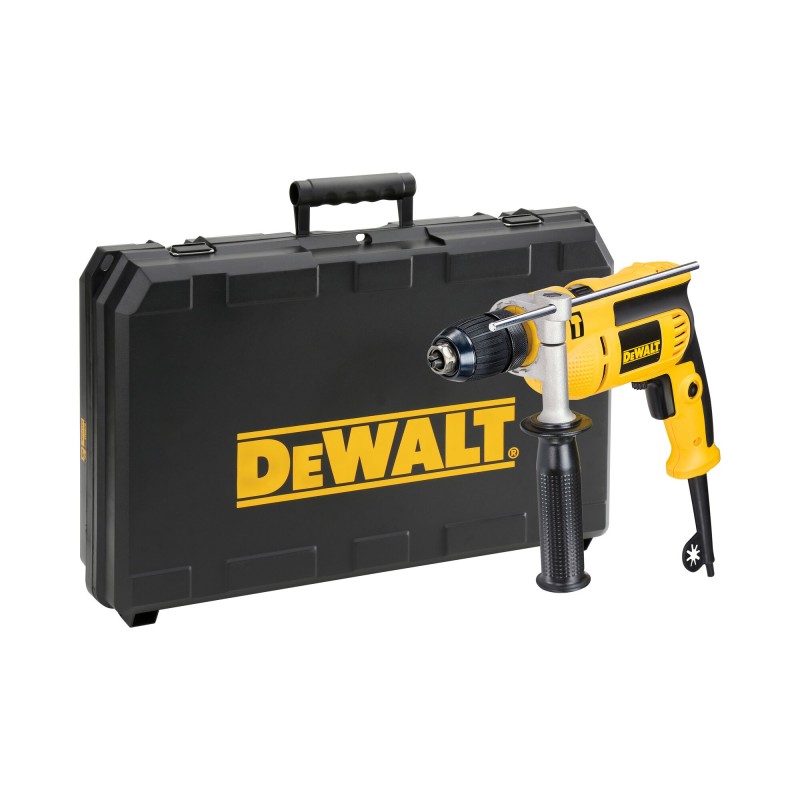 Taladro percutor DeWalt 701W con portabrocas 13mm y maletín