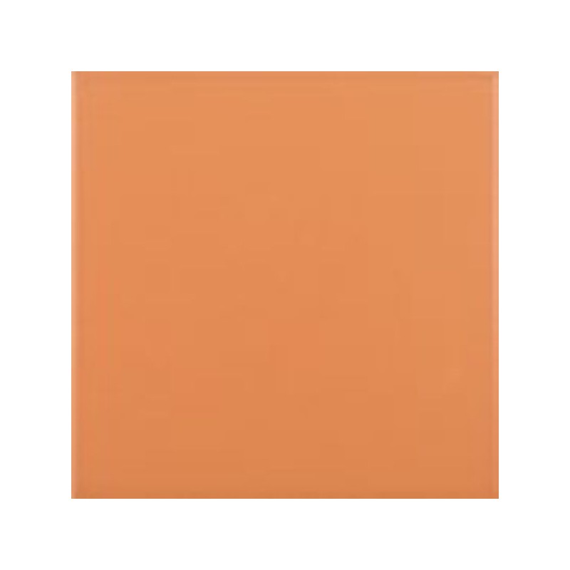 Pavimento porcelánico Pissano Rainbow Naranja 15x15 cm mate