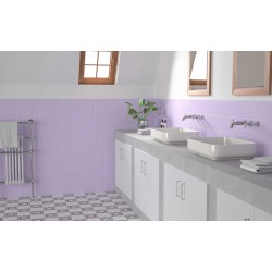 Pavimento porcelánico Pissano Rainbow Amatista 15x15 cm mate
