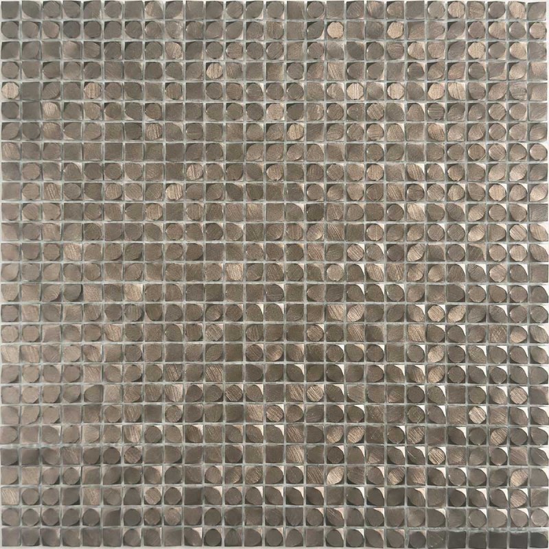 Mosaico cuadrado plata brillo TAU Luxor Argent 30,5x30,5