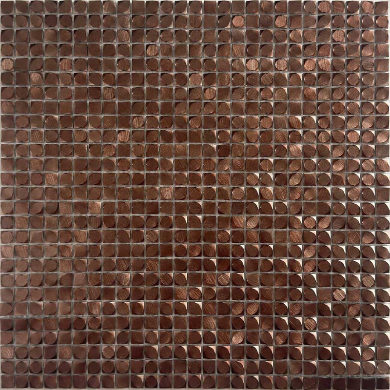 Mosaico cuadrado cobre brillo TAU Luxor Copper 30,5x30,5