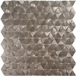 Mosaico triangular plata brillo TAU Luxor Argent 30,2x30,4