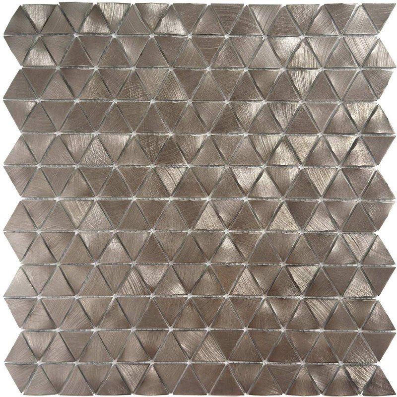 Mosaico triangular plata brillo TAU Luxor Argent 30,2x30,4