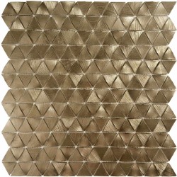 Mosaico triangular dorado brillo TAU Luxor Gold 30,2x30,4