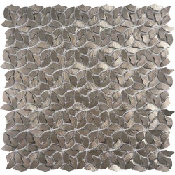 Mosaico flores plata brillo TAU Luxor Argent 29,5x28,4
