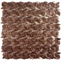 Mosaico flores cobre brillo TAU Luxor Copper 29,5x28,4