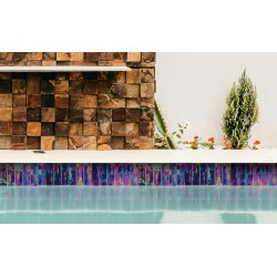 Gres porcelánico Iris Cobalt 5x15 brillo Mayolica revestimiento