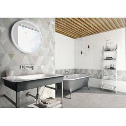 BIANCHI RELIEVE NINA WHITE BRILLO 33,3X100 RECTIFICADO