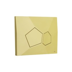 Pulsador OLI Voronoi Arabic Stone | Doble Descarga Mate