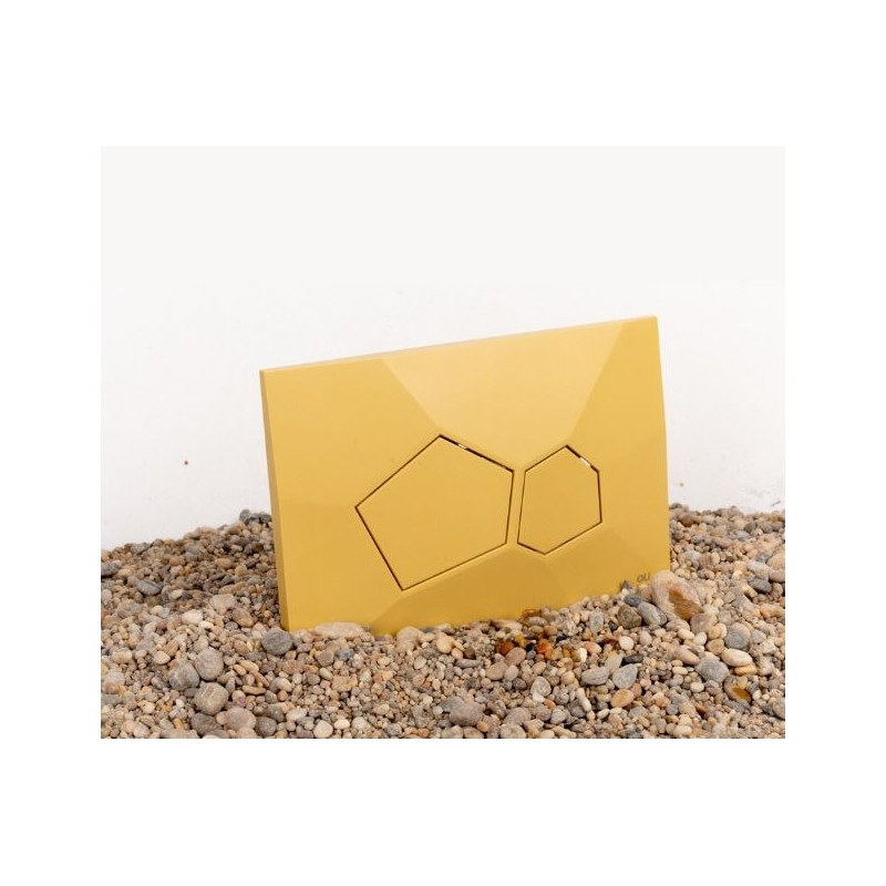 Pulsador OLI Voronoi Arabic Stone | Doble Descarga Mate