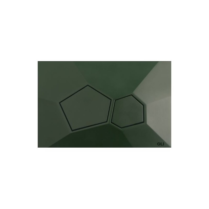 Pulsador OLI Voronoi Forest Terra | Doble Descarga Mate