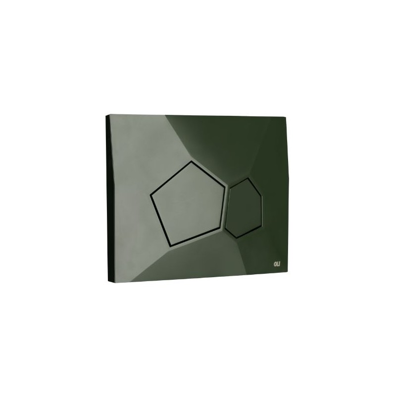 Pulsador OLI Voronoi Forest Terra | Doble Descarga Mate