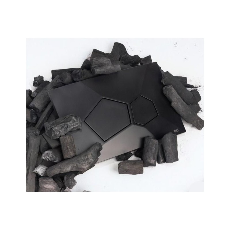 Pulsador OLI Voronoi Dark Carbon | Doble Descarga Mate