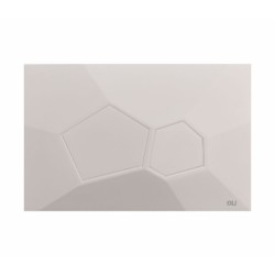Pulsador OLI Voronoi Pure Glacier | Doble Descarga Mate