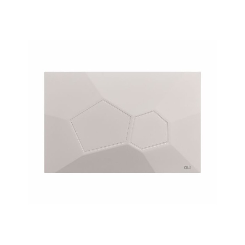 Pulsador OLI Voronoi Pure Glacier | Doble Descarga Mate