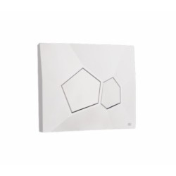 Pulsador OLI Voronoi Pure Glacier | Doble Descarga Mate