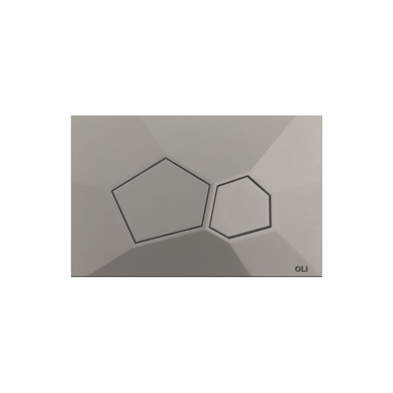 Pulsador OLI Voronoi Urban Concrete | Doble Descarga Mate