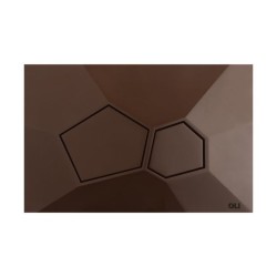Pulsador OLI Voronoi Raw Umber | Doble Descarga Mate