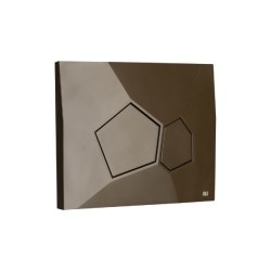 Pulsador OLI Voronoi Raw Umber | Doble Descarga Mate