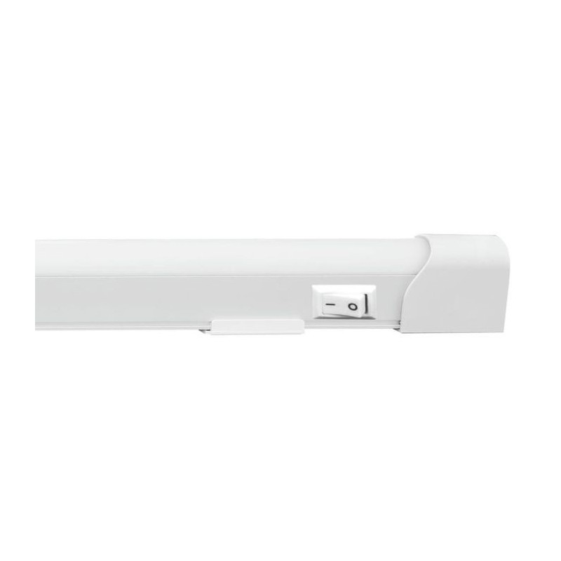 Regleta LED T8 Blanca 60cm 10W 6400K con Interruptor