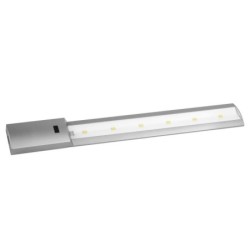 Regleta LED Plata 44cm 7W 6400K con Sensor de Movimiento