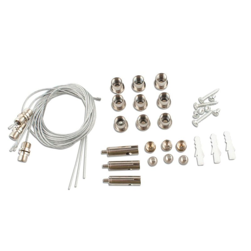 Kit Cable Acero Colgador Panel LED 60x60cm