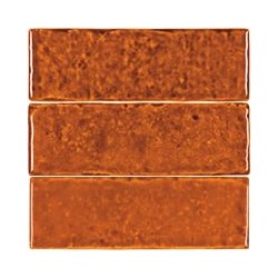 Azulejo Terre Blood Orange brillo 5x15 Cevica