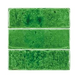 Azulejo Terre Victorian Green brillo 5x15 Cevica