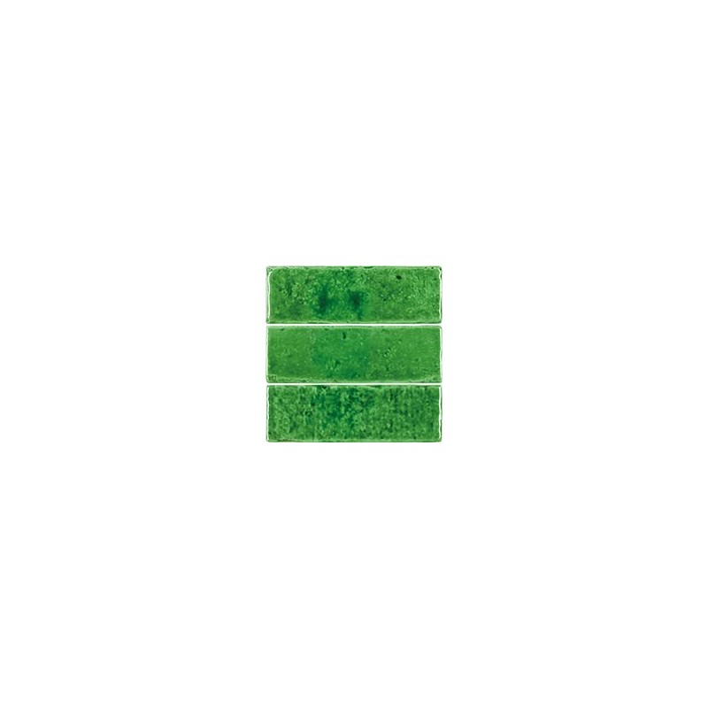 Azulejo Terre Victorian Green brillo 5x15 Cevica