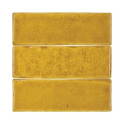 Azulejo Terre Yellow brillo 5x15 Cevica