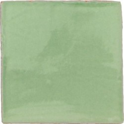 Azulejo Provenza Kiwi craquelé brillo 13x13 Cevica