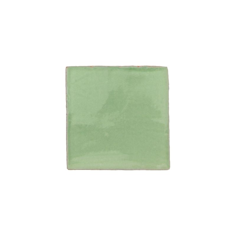 Azulejo Provenza Kiwi craquelé brillo 13x13 Cevica